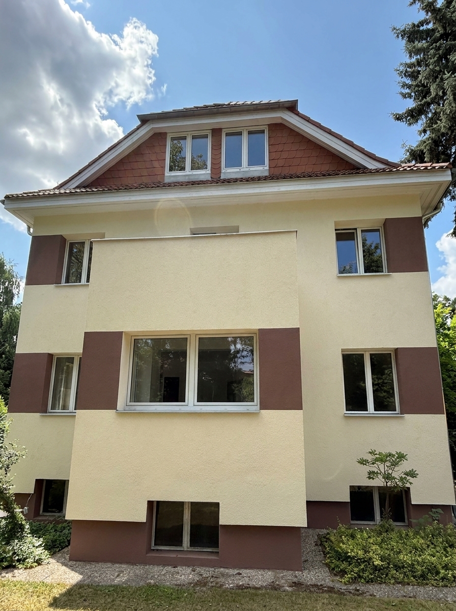 EFH Berlin-Reinickendorf – Außenansicht Gartenseite