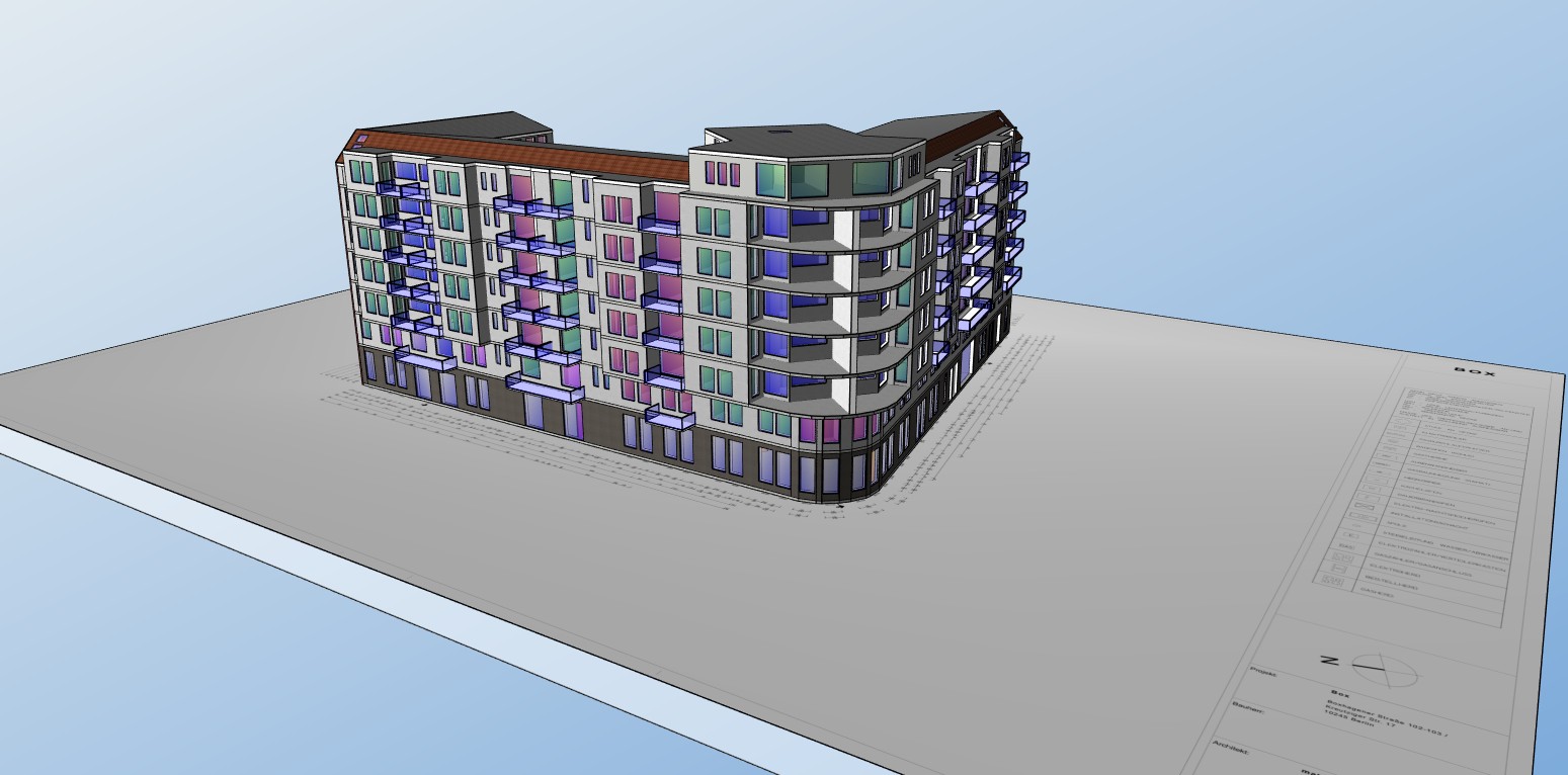 MFH Berlin-Friedrichshain – 3D-Modell