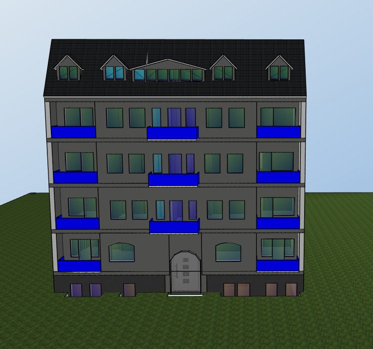MFH Berlin-Tempelhof – 3D-Straßenansicht